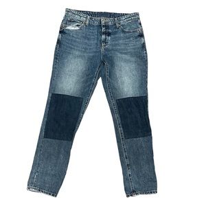 Lucky Brand Sienna Slim Boyfriend Patched Jeans